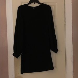 Long sleeve black dress